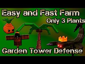 🌱 Easy Farm with Only 3 Plants! | Roblox Garden Tower Defense 🌻