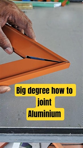big degree how to joint aluminium easy tricks #youtubeshorts #home #youtubenextup #aluminium #diy
