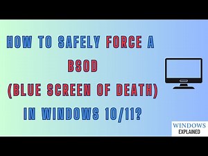 4 Ways to Safely Force a BSOD in Windows 10/11
