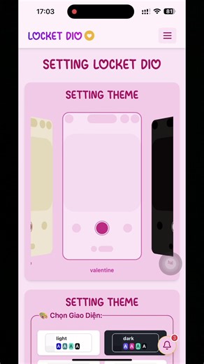 Trả lời @90% cơ thể là tự ái Hướng dẫn đổi theme Locket Dio nè✨ #locketdio #locketwidget #locket #locketcamera #xuhuong