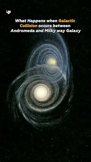 When Milky Way Collides with Andromeda Galaxy – What Will Happen? #shorts #space #science