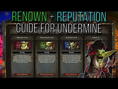 Complete Reputation + Renown Guide For Cartels of Undermine - Patch 11.1 The War Within