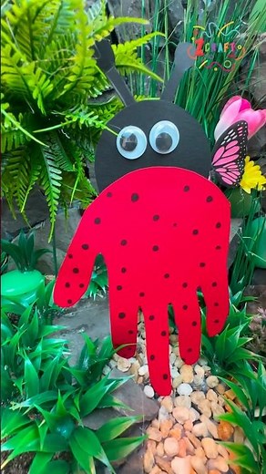 DIY Paper Ladybug Easy Craft for Kids 🐞 | Fun & Simple Craft Tutorial #diy #craft #craftyfun #kids