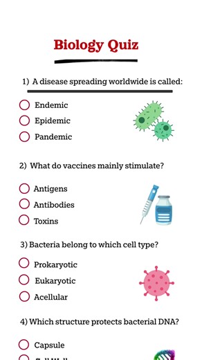 Biology Quiz: Test Your Knowledge with Fun Questions!