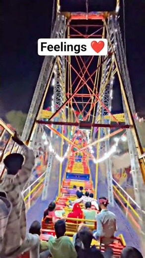 🎡 Giant Swing Ride at Night 😱 | Most Thrilling Fair Ride Experience 2026 🎢🔥 #funride ‪@YouTube‬