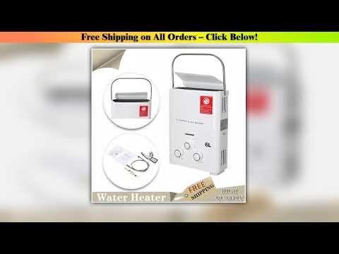 6L Propane Gas LPG Tankless Water Heater 12KW Stainless Steel Instant Hot Water Heater for Outdoor