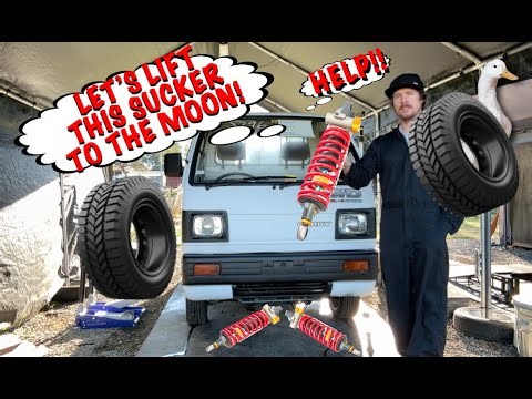 Suzuki Carry / Muddy Bottom Mini Trucks Lift Installed / Lucky Dog Wheel Company DB71T DD51T