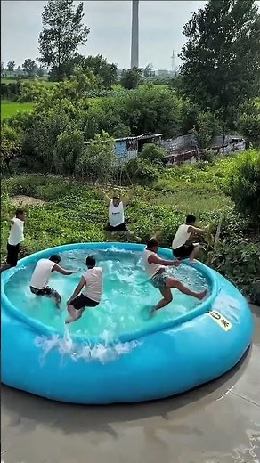 “Village Boys Create Their Own Desi Swimming Pool for Daily Fun”