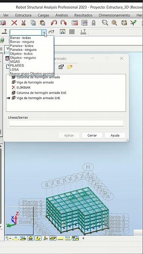 🔴Añadiendo Potencia a tus Grupos en Robot Structural Analysis: Tutorial Paso a Paso
