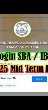 How To Login SBA Portal Mid Term Exams 2024-25 | IBS Portal