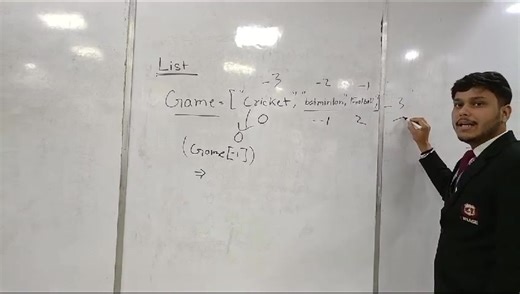 Lists in python On board explanation given by bca aku batch-2 student. | Cimage College, Patna | Facebook