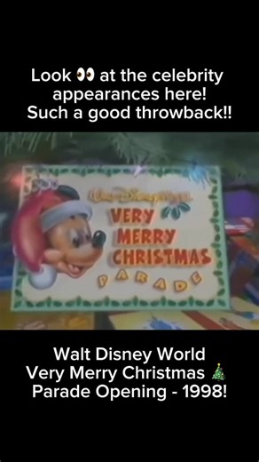 Disney Mouse House on Instagram: "Walt Disney World Very Merry Christmas 🎄 Parade Opening from 1998! #disney #christmas #disneyinsta #disneyparks #wdw"
