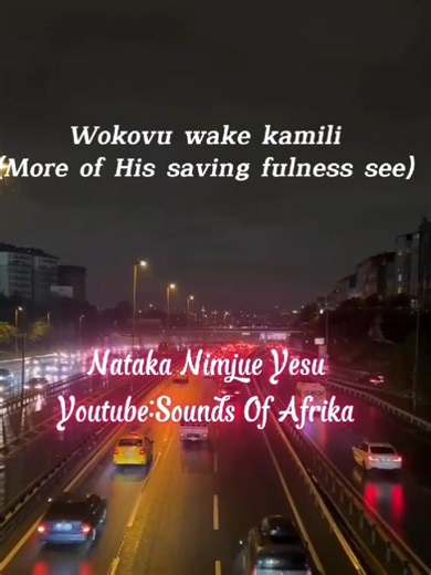 Nataka Nimjue Yesu - Swahili Worship Music