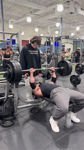 Dylan on Instagram: "375lbs . . . #gymreels #benchpress #explore"