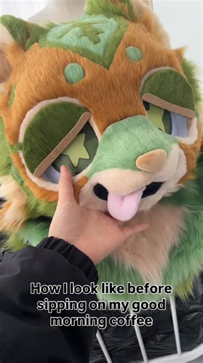 MeeMonsterFursuit on Instagram: "Kemono style fursuit commission display. The pattern is very complicated yet so beautiful. We had so much fun making this character. #fursuit #fursuitmaker #fursuitfriday #fursuithead #fursuiters"