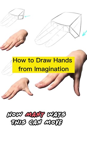 How to Draw Hands from Imagination #tiktokviral#proko#foryou#art