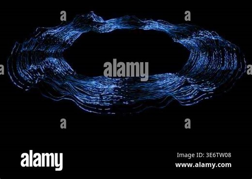 Line wavy dark blue background. Abstract glowing big data slow motion. blue background wavy modern shape. Abstract blue digital particles wave of particles. Blue wave space Stock Video Footage - Alamy