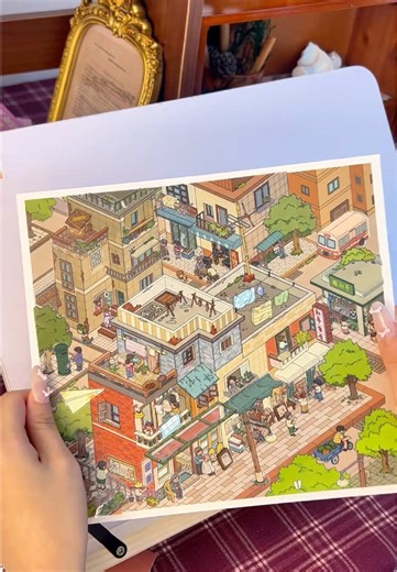 Exploring Town Life Through Stickers