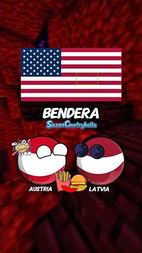 The secret in the Murika flag😱 #countryballs