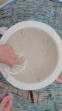 Another technique for creating relief texture on pottery and ceramics #pottery #art #ceramic #shorts