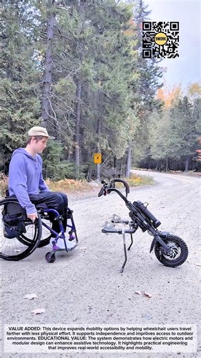 Smart Mobility Attachment Transforms Wheelchair into Powered Ride #9work