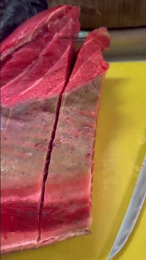 Cutting Dry-Aged Bluefin Toro – Premium Sushi & Sashimi Preparation
