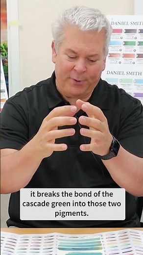 💚 Daniel Smith Cascade Green Watercolour #watercolour #paint #painting #colorswatch #watercolor