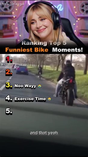 Ranking the Funniest Bike Moments Ever 😂🔥 #Shorts | ElleLaugh