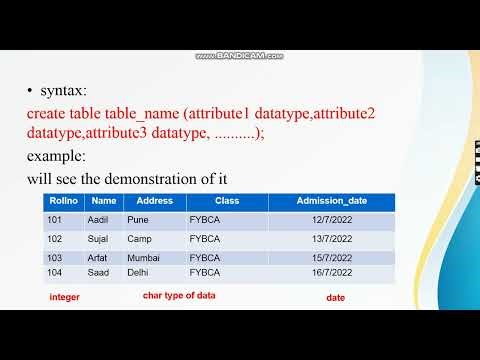 DDL Commands in SQL