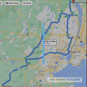 1.5K views · 21 reactions |   This week's route. Friday at Havana New Hope in New Hope, PA (tickets: https://www.havananewhope.com/shows). Saturday at a private event in NJ. 214 miles for 4 hours and 12 minutes of driving. Maybe we ARE getting soft. What's it look like to you? | The Amish Outlaws | Facebook