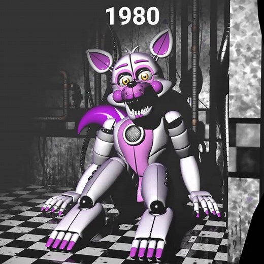 Funtime Foxy Evolution: FNAF Prototype Over Years
