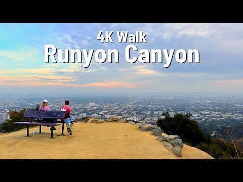 LOS ANGELES Runyon Canyon Hike 🇺🇸 Hollywood CA 4K 2024