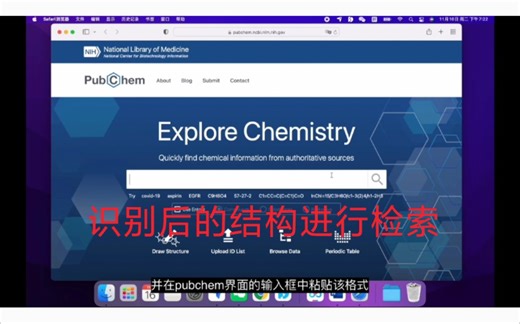 p10 如何输出格式在pubchem上进行结构搜索