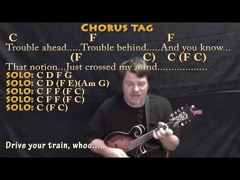 Casey Jones (Grateful Dead) Mandolin Cover Lesson in C with Chords/Lyrics