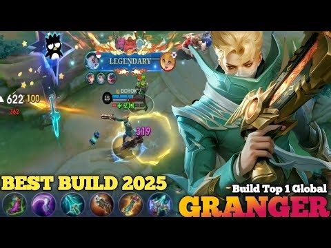 GRANGER ONE SHOT ENEMIES?!😱 This is the SICKEST GRANGER BUILD 2025 used by Top Global players - MLBB