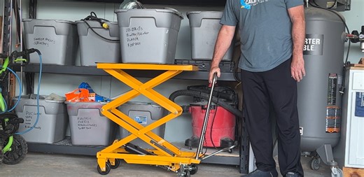 Watch Save your back! See this hydraulic lift in action! on Amazon Live