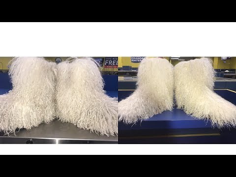 EASY HOW TO:CLEAN FLUFF MOMMA MONGOLIAN UGGS|Read Description Box! | Danni Ventura