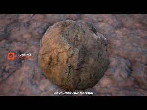 Making a cave rock PBR Material in Substance Designer - Tutorial (timelapsed)