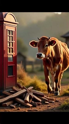 || Gaay Ne Bulayi Police 😯 || #moonhindianimation #ai ||