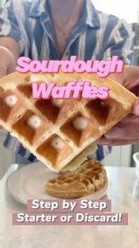 🧇Best Sourdough Waffles 🧇🧈 Discard Recipe for Breakfast