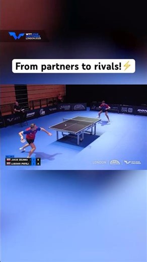 Lubomir Pistej takes the upper hand 💪#WTTLondon #TableTennis