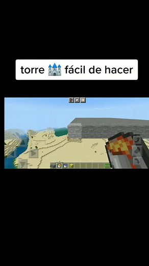 torre 🏰 fácil de hacer #foryou #foryoupage #minecraft #minecrafttutorial #tutorial #mc #build #viral #trending