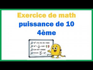 Math exercise on powers of 10 (4th grade)