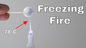 This fire freezes things instead of burning them