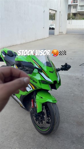 50 Comments - Kawasaki ZX10R Stock Visor Upgrade 🔥 #zx10r #kawasakininja #mods #accessories