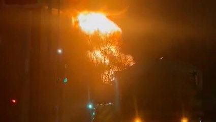 Huge electricity substation fire prompts evacuations as thousands left without power