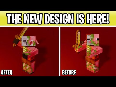 Minecraft 1.16 Our First Look At Zombified Piglins! R.I.P Zombie Pigman (Nether Update)