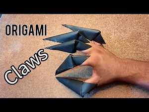 How To Make Paper CLAWS Origami_Easy DIY Wolf Claws