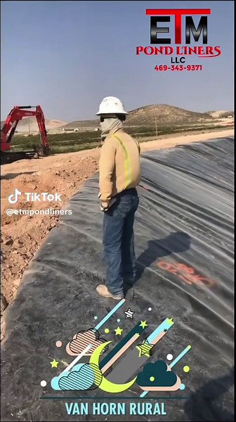 60mil HDPE Liner for Fresh Water Frac Ponds