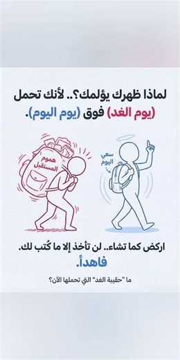 لا تحمل همّ الغد بعد اليوم. 💌. #shorts